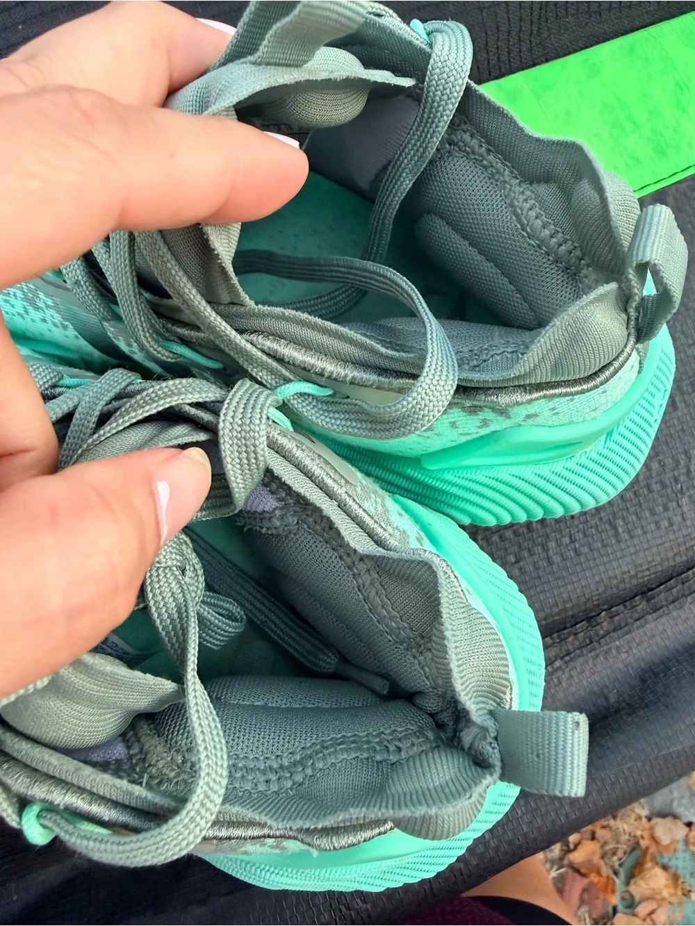 Adidas Trae Young 3 Jade Pulse Mint Silver Metallic Men Basketball Shoes Sz 6